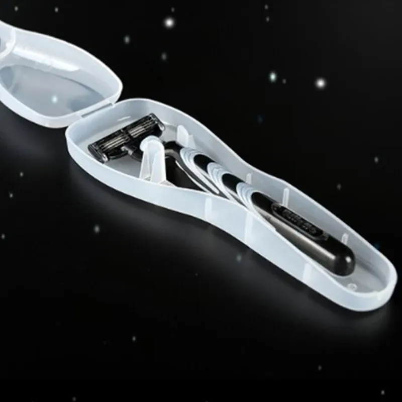 Box For Shaving Razor Men's Shaver Storage Box Transparent Plastic Razor... From Ddmysmile ...