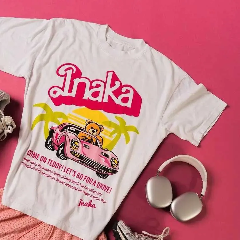 メンズTシャツInaka Power Tシャツメンズ女性ジム高品質の綿240gボディビルディナカラブティーイップシャツ女性米国サイズシャツJ240402