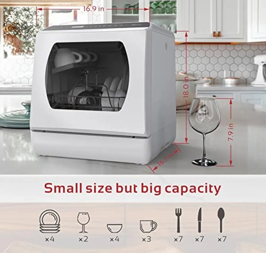 Portable Dishwashers Countertop Dishwasher No-Plumbing Needed
