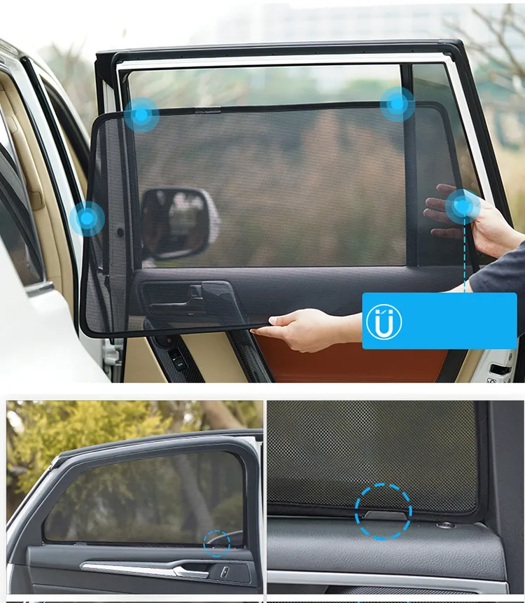 Car Sun Shade Subaru XV GP Crosstrek 2012-2017 Magnetic Car Sun Shade - View #4