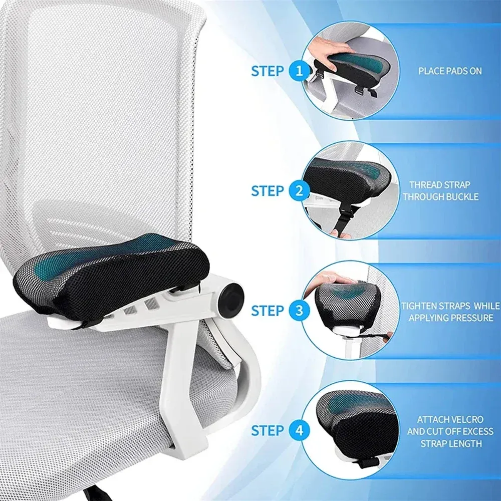 Office Chair Arm Pads With Cooling Gel Memory Foam Armrest Pads For Gaming Chair Arm Rest Covers For Desk Chair Armrest Cushions From 12 51 DHgate