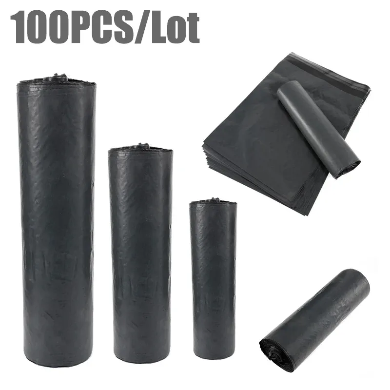 Buste 100pcs/lot borse da stoccaggio della busta nera borse di spedizione in plastica di spedizione impermeabile sacchetti per posta