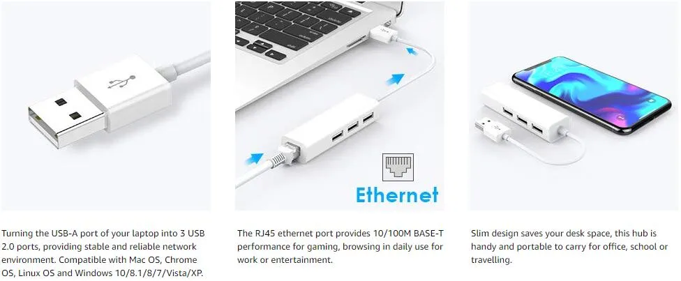Usb Connection Network High-Speed USB 2.0 usb ethernet network adapter with...