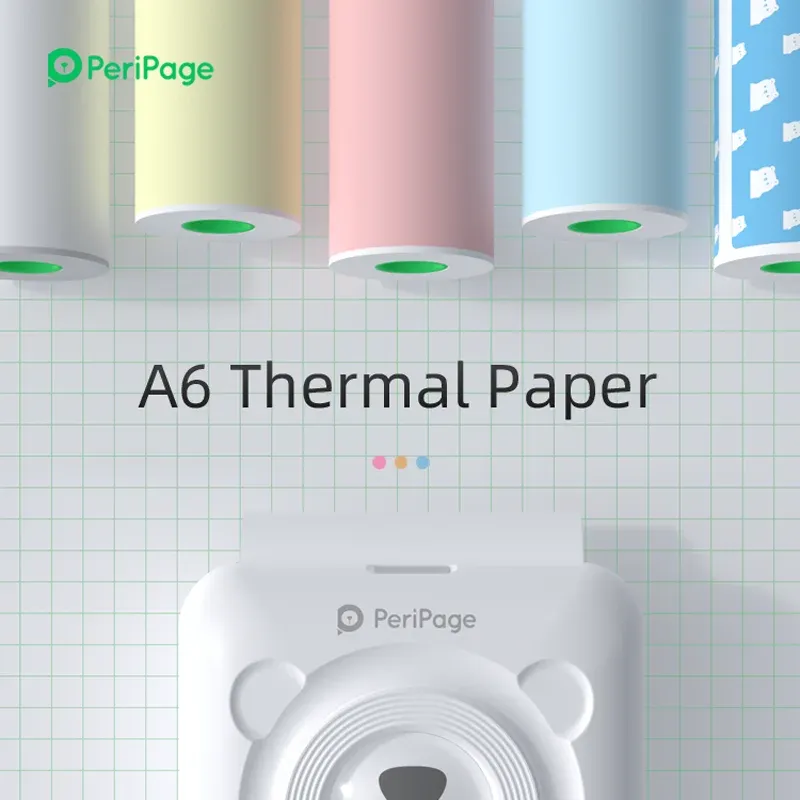 Paper PeriPage 56x30mm Thermal Paper label Paper Sticker Paper For Thermal Pocket Mini Printer A6 A8