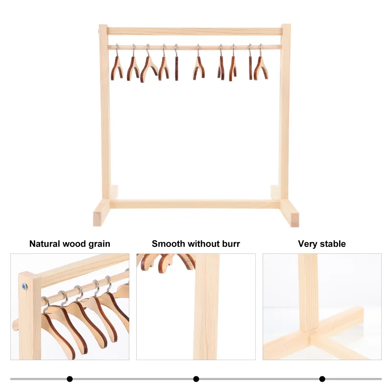 Garment Rack For Dolls Clothes Wooden Mini Clothes... From Ddmylovely ...