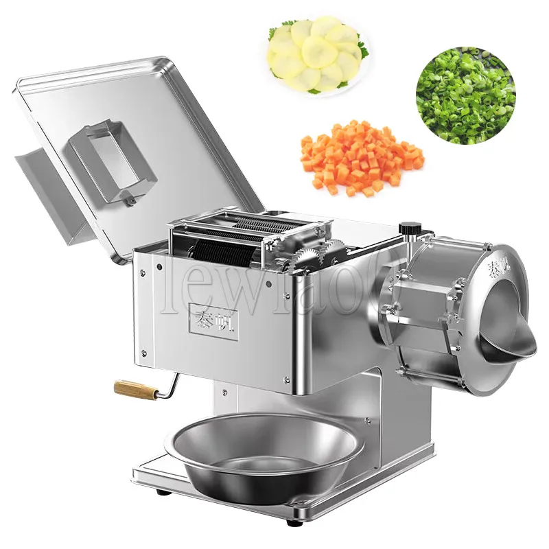 Desktop Automatic Meat Cutter Grinder Electric Commercial Stainless Steel Vegetable Meat Cutter Machine