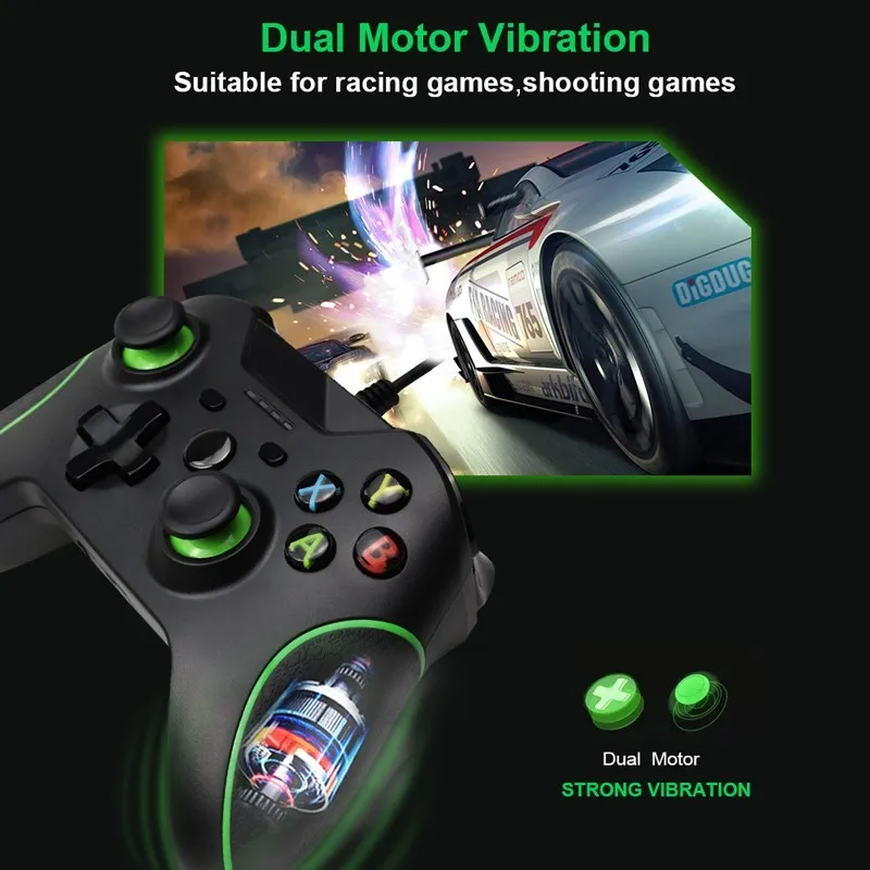 Wired Game Controller For PC Ergonomic USB Wired Video Game Joystick ...