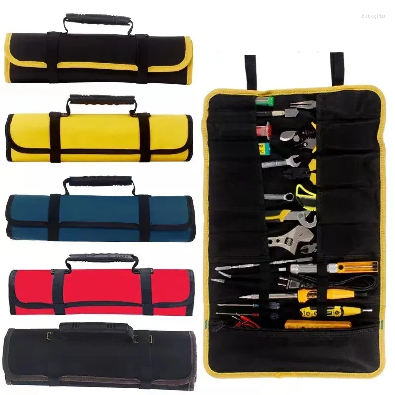 Storage Bags Universal Motorcycle Tools Bag Multifunction Oxford Pocket Toolkit Rolled Portable Large Capacity Electrical