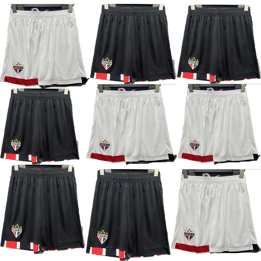 2024 2025 Sao Paulo Soccer Shorts NESTOR LUCIANO FERREIRA L.GUSTAVO ALISSON Calleri JAMES D.BOBADILLA LUCAS home away 24 25 football Sports short pants