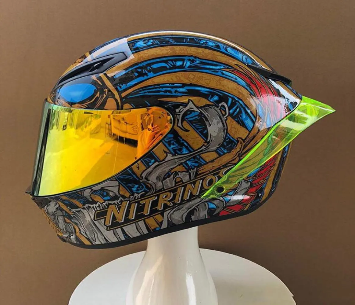 Neuankömmling Full Face Pharao Motorradhelm Reiten Auto Motocross Racing Motorradhelm7216493