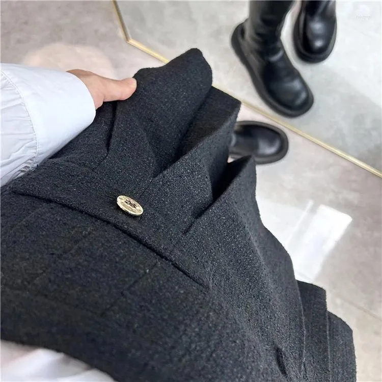 2024 Spring Campus Bookmark S Home High Waist Half Skirt Black, Hundred