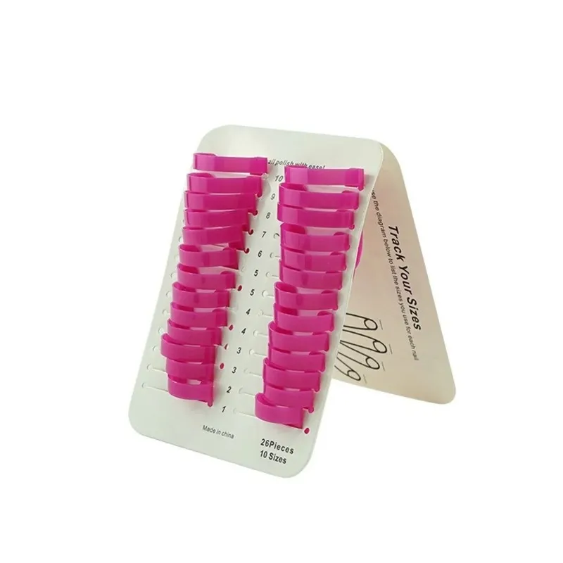 26 pezzi di forma di unghie a forma di U Guida adesivi chiodo chiodo adesivi protezione manicure Cover le dita a prova di fuoriuscita gli strumenti di estensione unghie