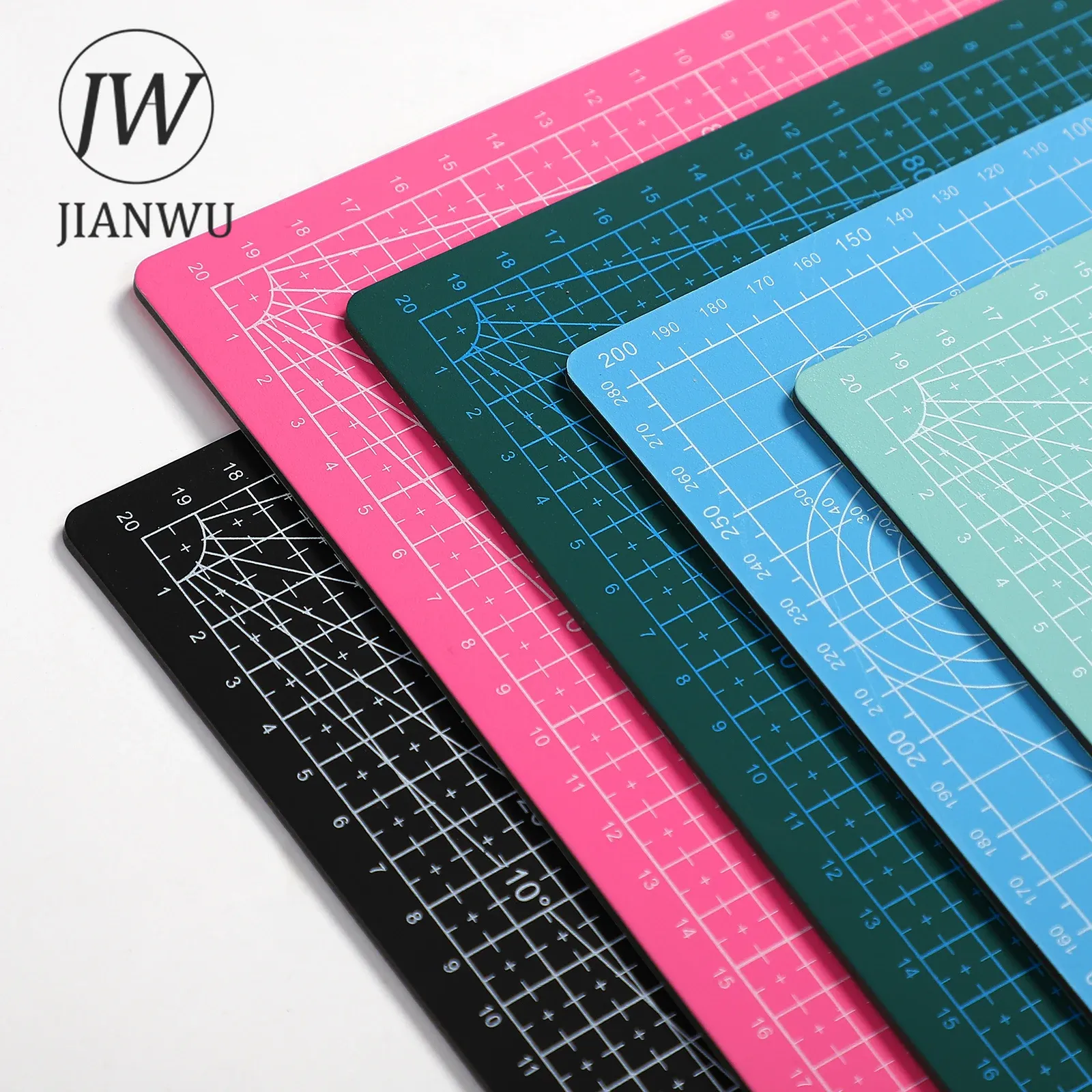 Mats JIANWU 300*220mm Manual Desktop Cutting Board Multipurpose A4 Cutting Pad DIY Art Engraving Tool Accessories Stationery Supplies