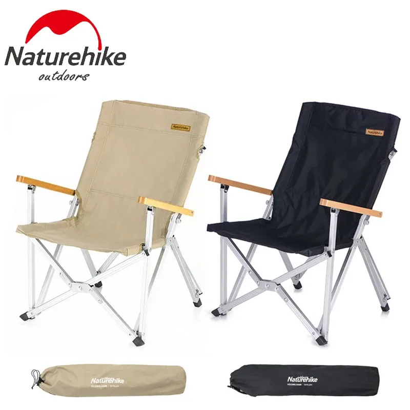Möbler Naturehike Camping Folding Chair Portable Liten Hållbar stol utomhus Aluminiumlegering Picknick Barbecue Fiskestöd Stol