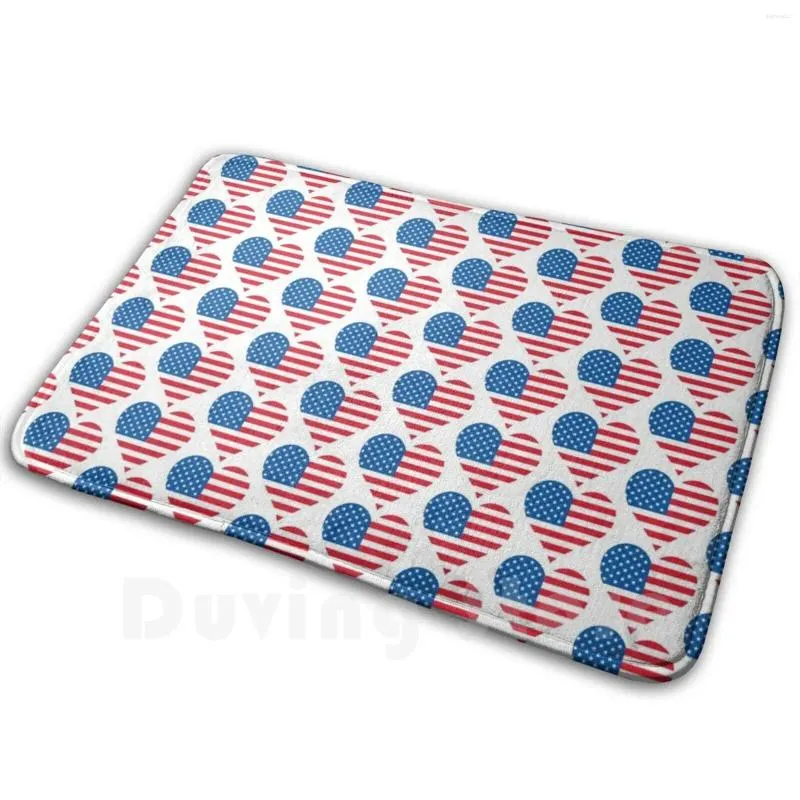 Carpets 4 juillet Cadeaux - American Flag Heart I Love USA Gear United States States America Decorations Old Glory the Star