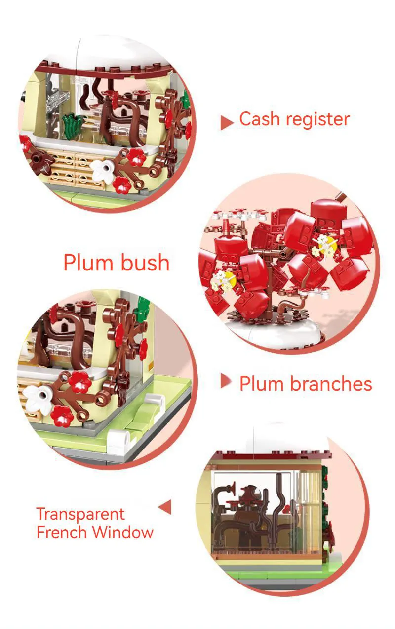 Micro Building Block Flower Bouquet Toy ABS Plastic Assembly Bricks for ...