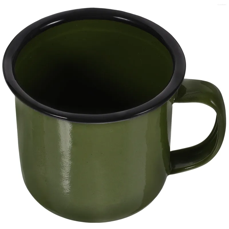 Utensílios de jantar conjuntos de caneca copo de vidro a granel Campo de talheres de chá metal metal vintage água potável viagens de lata de lata acampamento acampamento