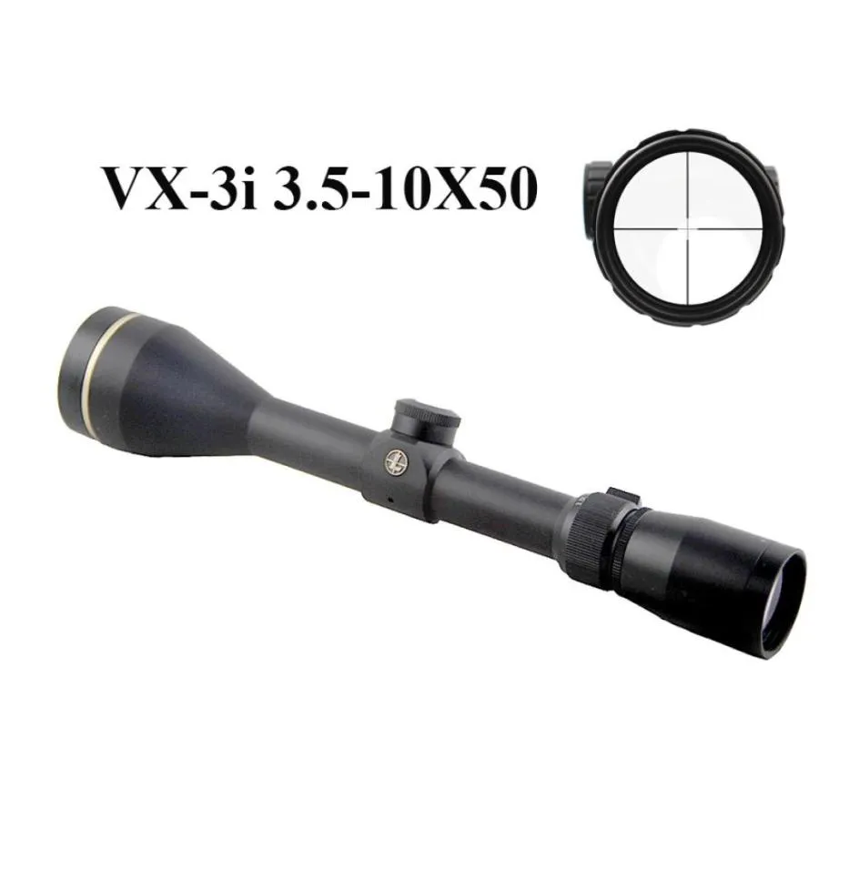 VX3I 3510X50 Riflescope Tactical Mildot Optics 14 MOA Rifle Hunting Scope entièrement multi-revêtement Aiggnant de la vue Réglable F6665031