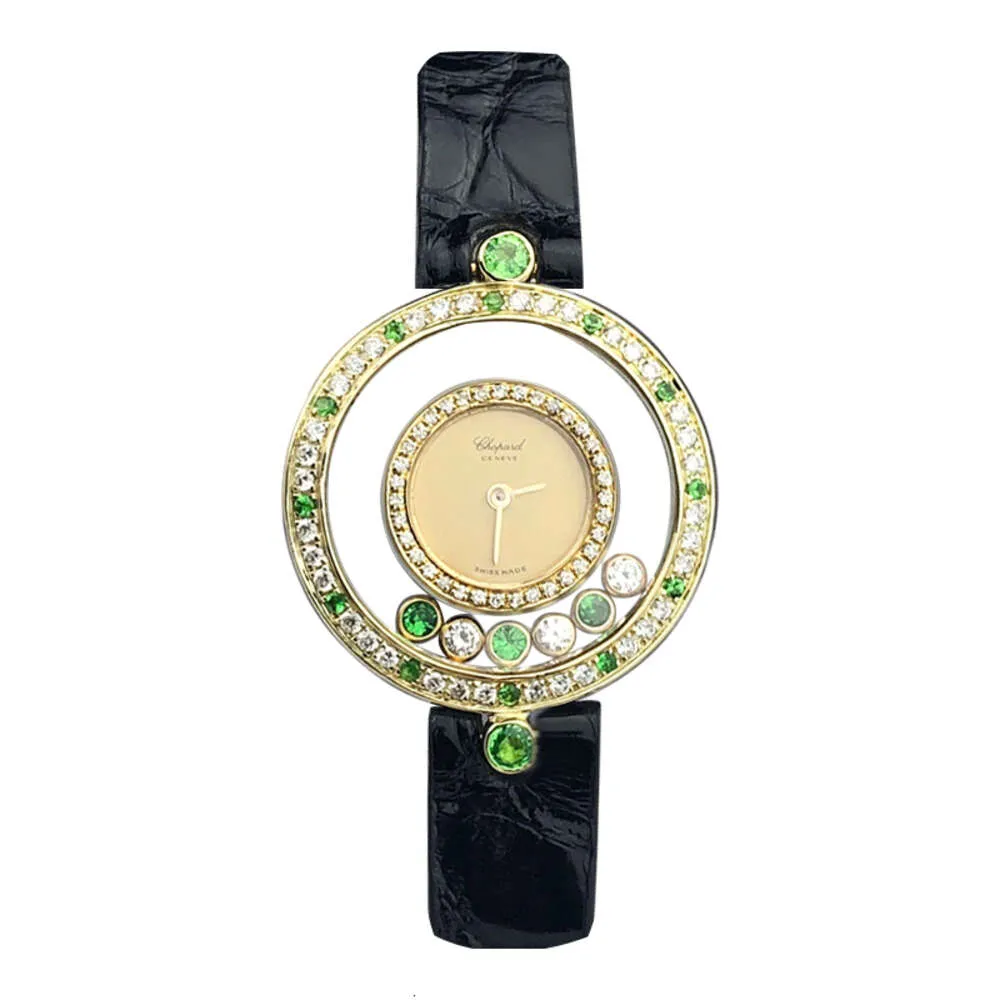 Luxury Happy Series Back Back Diamond Green Feminino Atividade Inglês Relógio 384411