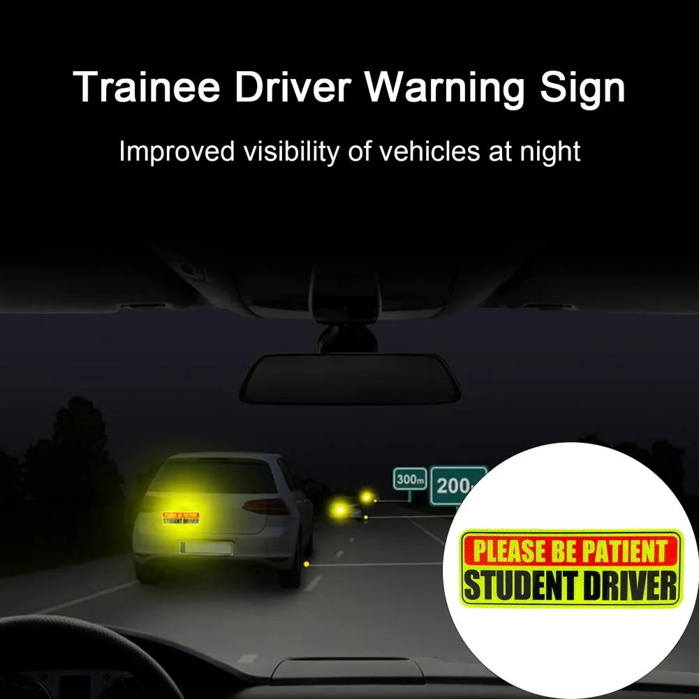 Student Driver Reflective Car Stickers: Magnetic Road... From Ddmyhome ...
