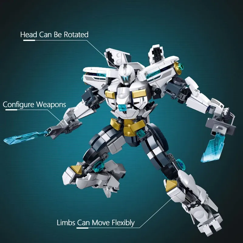 Sluban White Guardian Robot Warrior Mega Blocks Kmart Educational Toy Set For Kids No Box From Ddmyhome 39.26 DHgate.Com