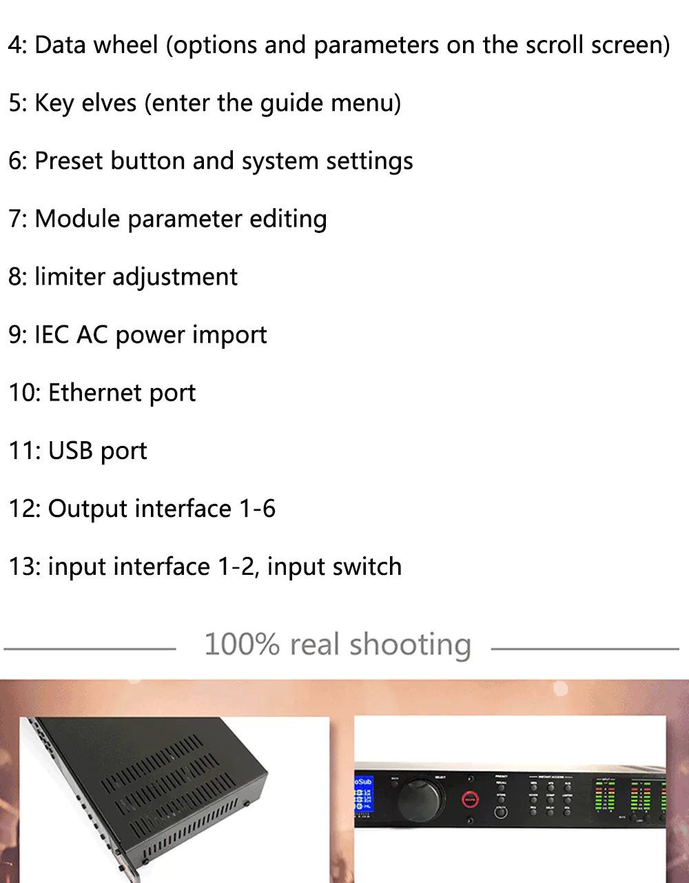 Audio Video Rack Input/output DHgate.com:Professional 2-Input 6-Output Audio Processor for Audio ...