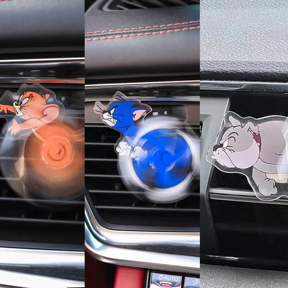 thumbnail image 2 of Automotive Dashboard Accessories Tom And Jerry Car Vent Spinners Funny Air Conditioner Decor With Secure Clip For D 664340 2 of 10
