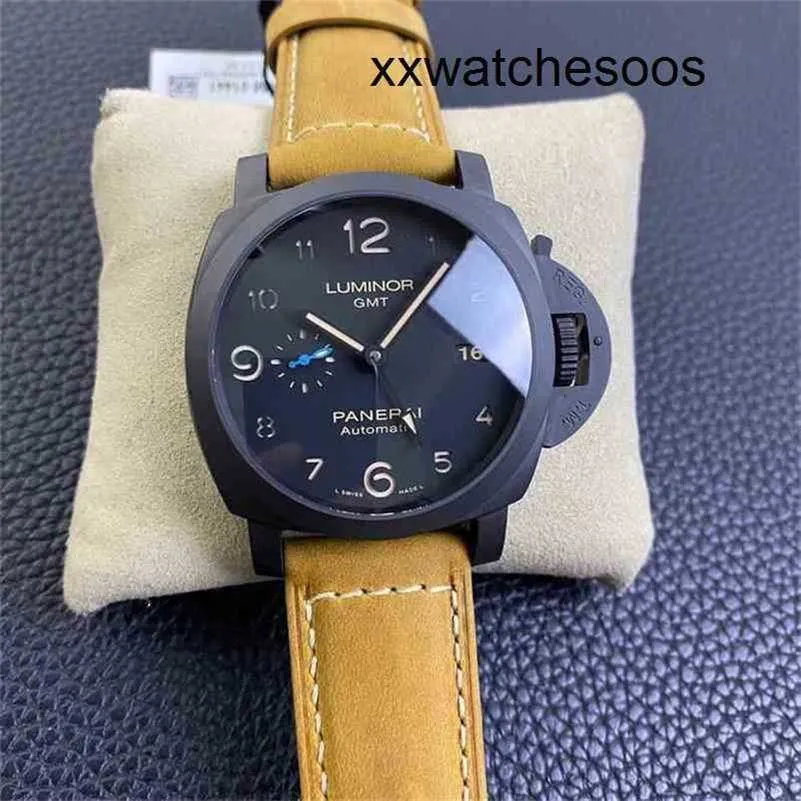 Top Clone Men Sport Watch Panerais Luminor Automatische beweging Beweging Work PAM1441 Sapphire Mirror Maat 44 mm Geïmporteerde Zwitserse merkontwerpers pols