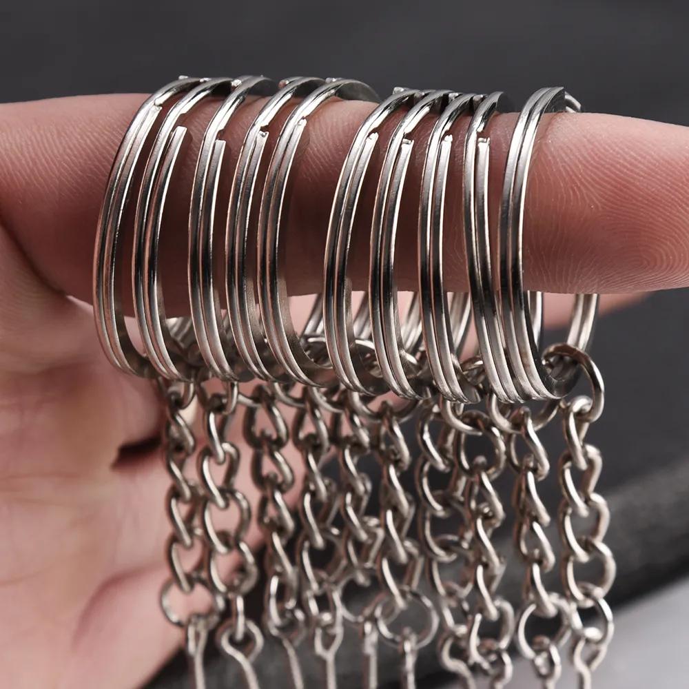 Thread Type Key Chain 304 Stainless Steel Screw Eye Key Chain, 25mm & 30mm Lobster Clasps ...