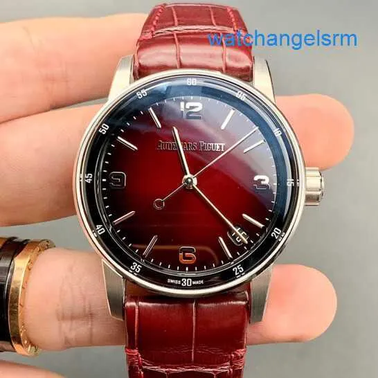 Athleisure AP Wrist Watch Code 11.59 Série 41 mm Automatique Mécanique Fashion Casual Mens Swiss célèbre montre 15210BC.OO.A068CR.01 VIN SMOKED RED Watch Red