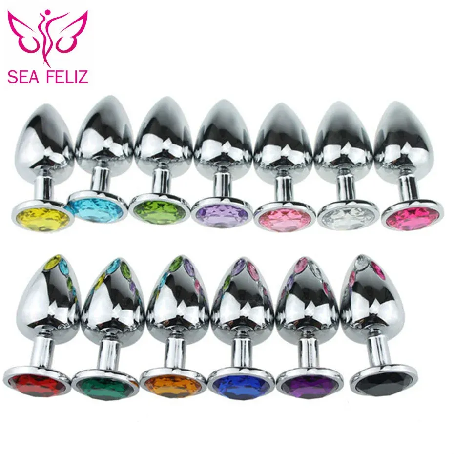 Toys SeaFeliz anal plug imperméable en acier inoxydable lisse Touch Anal Buttplug Sex Toys Produits sexuels pour hommes