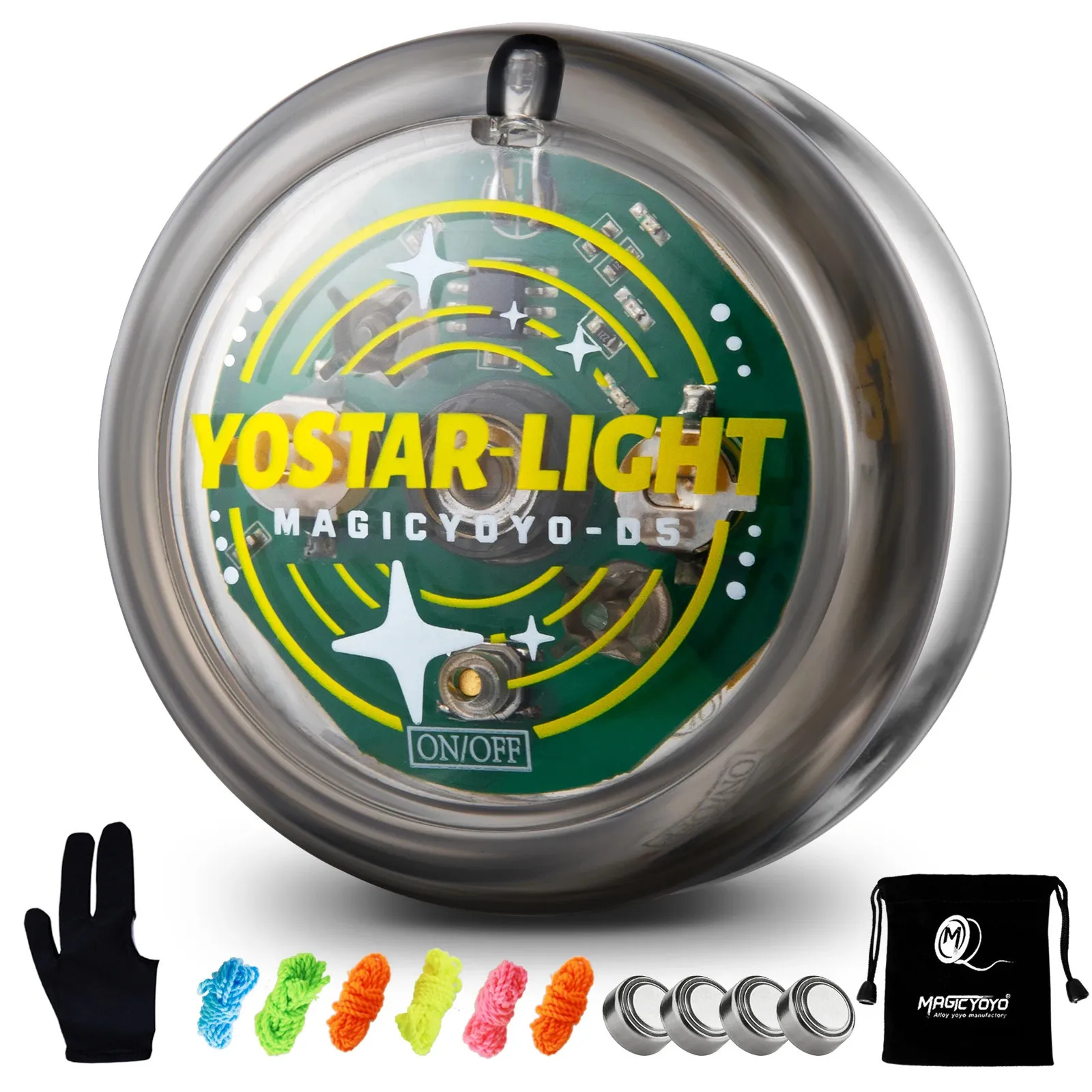 MAGICYOYO D5 LED Light Up Yoyo Responsive For Beginners Professional Yo Kids Easy To 240329