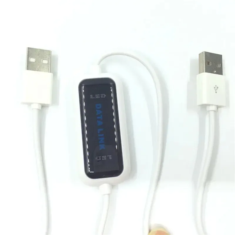 USB 2.0 HochgeschwindigkeitspC zum PC Online -Share -Synchronisationslink NET DIRECT DIREKTEDISE DATERANDSBRIDGE LED -Kabel Einfaches Kopieren zwischen 2 Computer