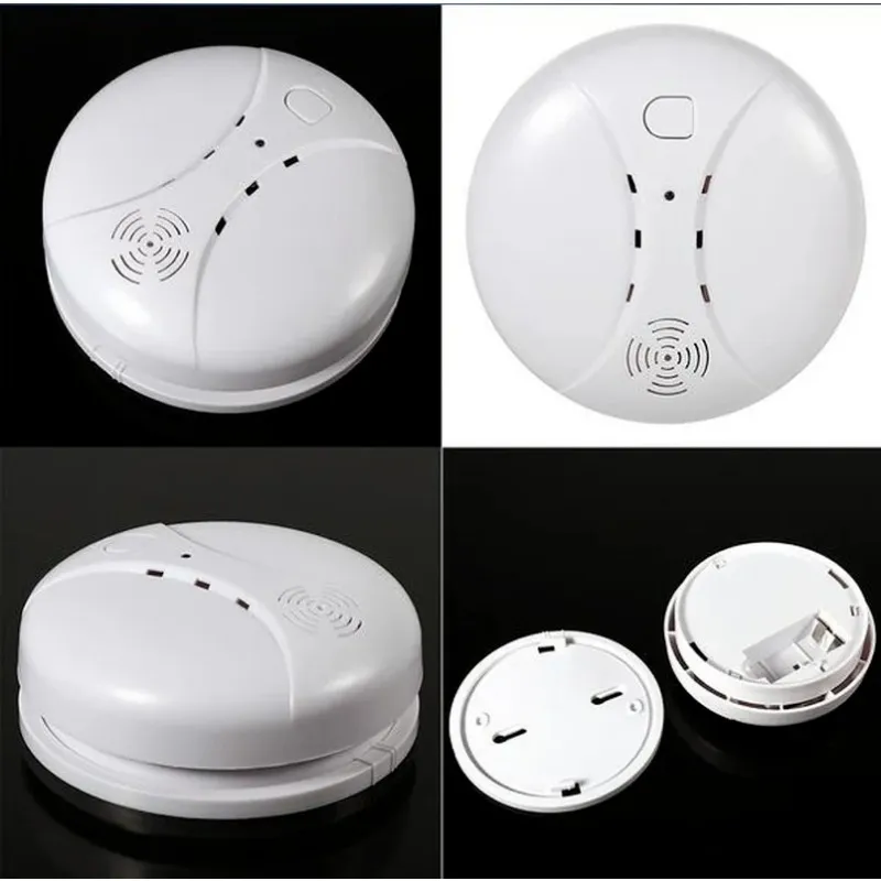 Sensor de alarme detector de fumaça sem fio para sistema de alarme doméstico 433mhz/wifi tuya alarme de incêndio sistema de segurança em casa proteção contra incêndio