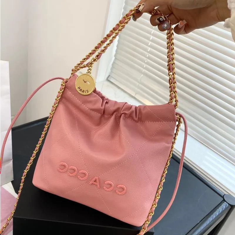 Tasarımcı Omuz Çantası Crossbody Lüks Torbalar Tote Çanta Yeni SS Mini Çöp Çanta El Metal Met Metnapları Su Kova Çantası Çantalar Tasarımcı Wo