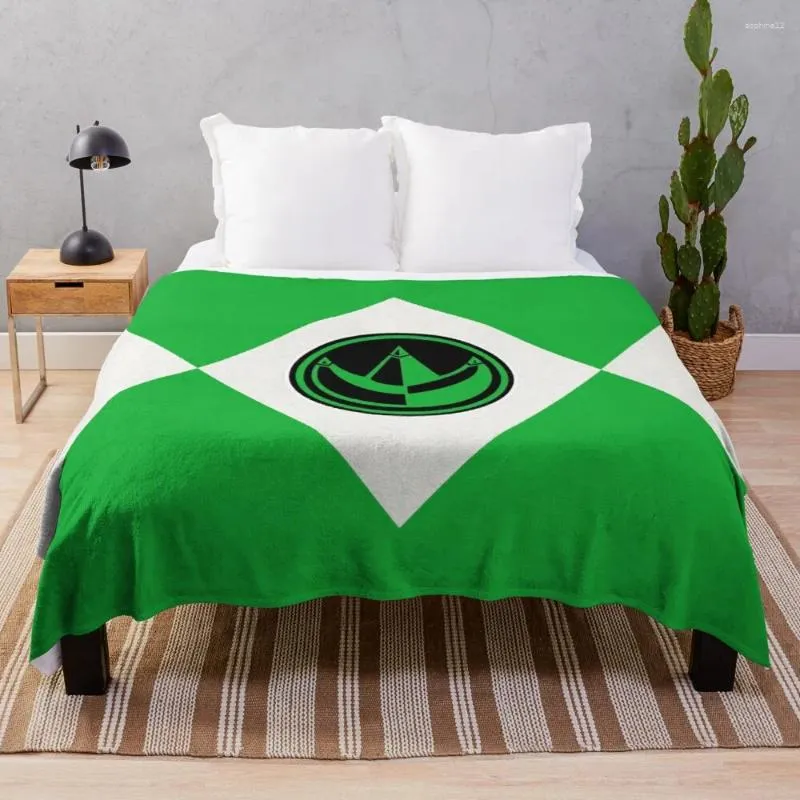 Couvertures Green Ranger Coin Throw Councet Decorative Sapa