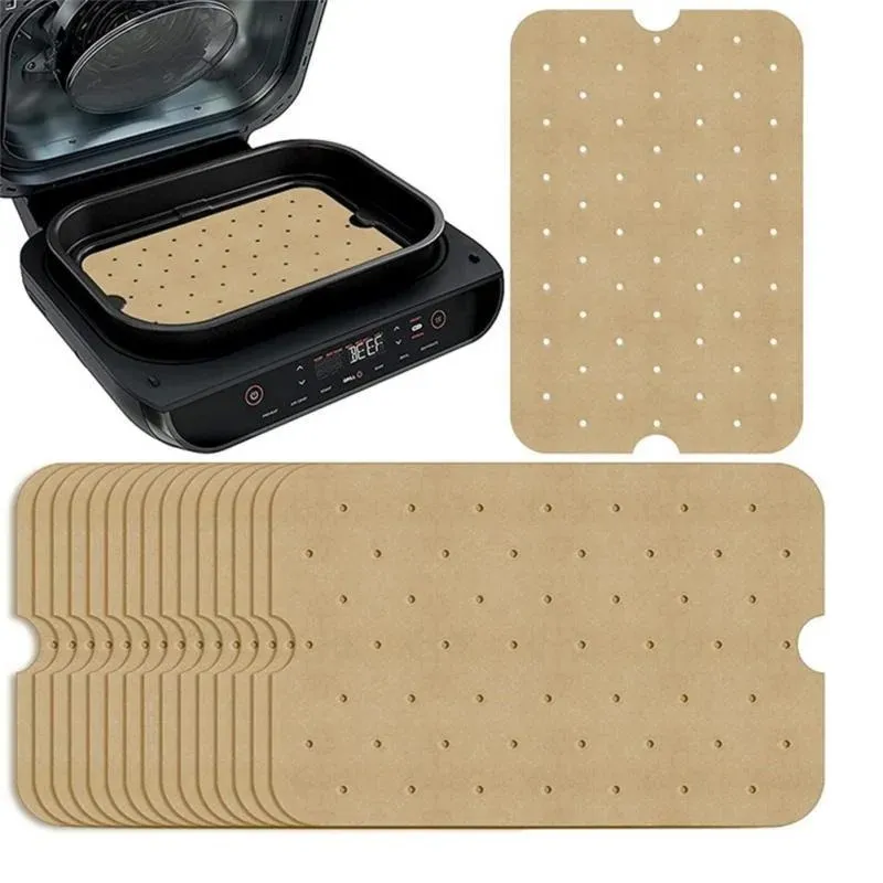 Air Fryer Baking Paper Non-Stick Liner Mat Cheesecake Kitchen Baking Tools Disposable Baking Tray for Ninja Foodi Microwave BBQfor Non-Stick Liner Mat