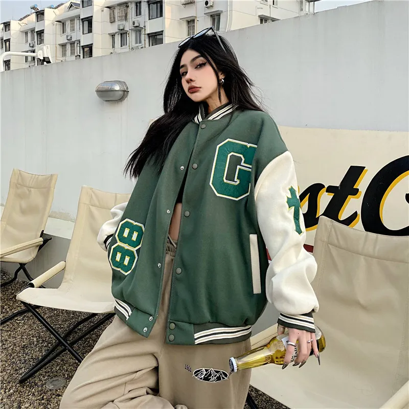 Giacche Da Uomo Retro Bear Aniformi Da Baseball Ricamato Uomini E Donne In Bomber Bomber Coppia Di Street Bomber Da 32 48 DHgate