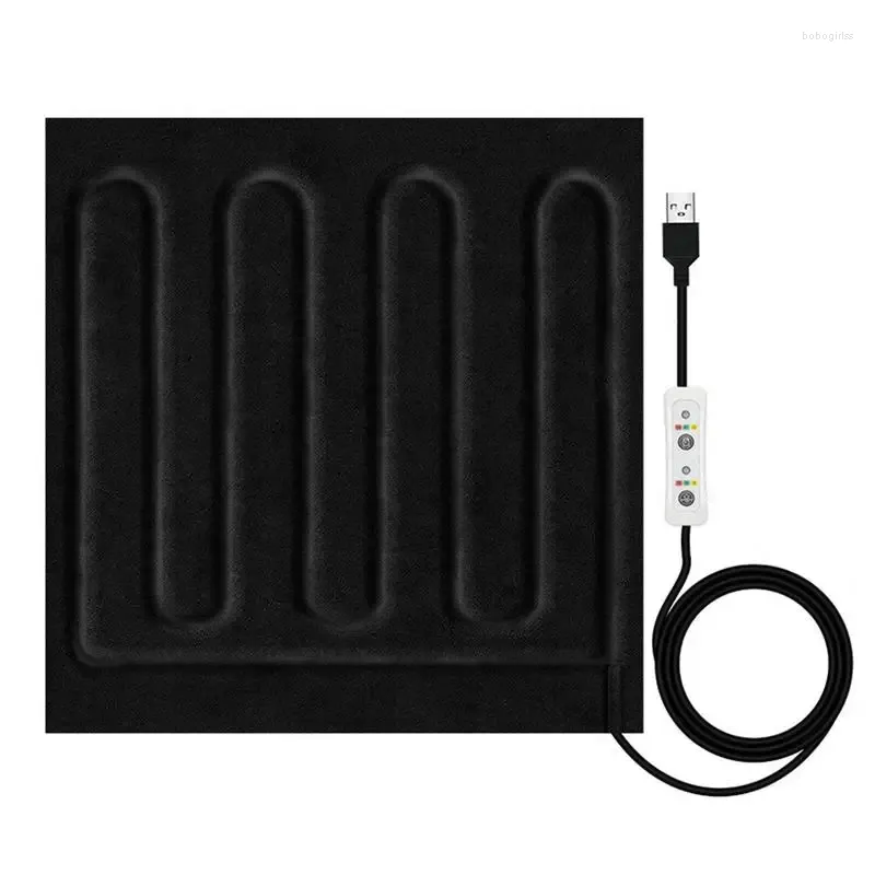 Tapis de chauffage électrique Carpets 5V PAD DE CHARGE USB AVEC 3 MODES CHAUD CHEUR CHAUFIER POUR CHARGE DES JOURS DE COURT