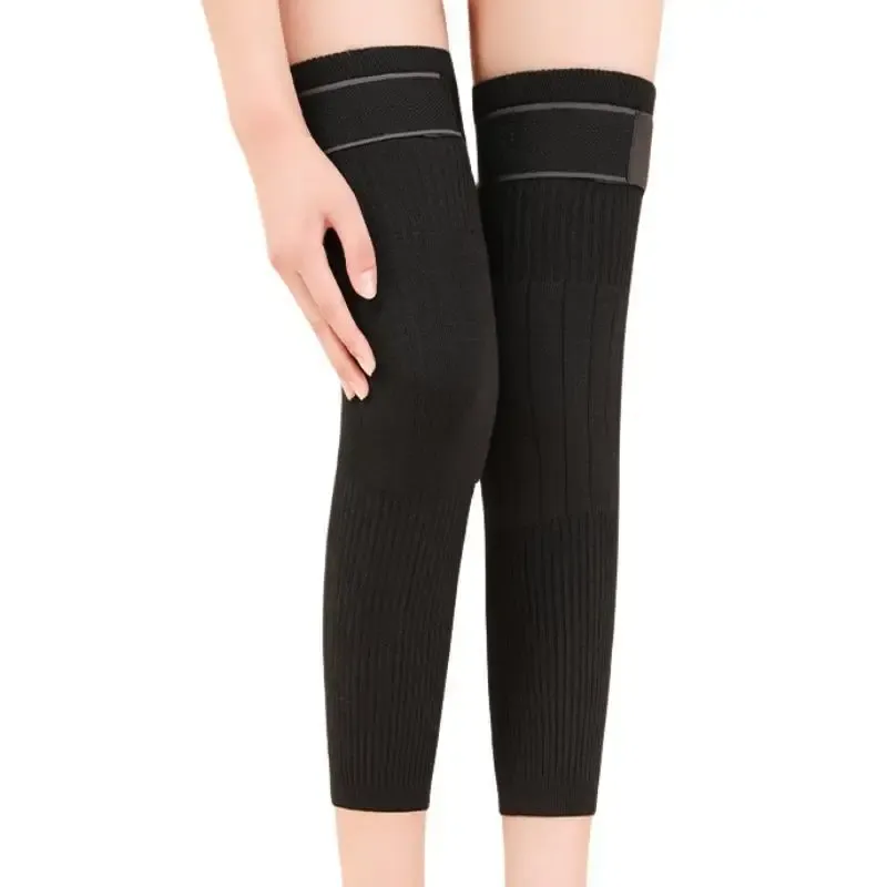 Sleeping Knee Warm Supports,1 Pair Knit Knee Warmers,Knee Brace Soft Comfortable Knee Sleeve Wrap Circulation Improvement Kneepad Leg Warmer Joint Warming Band For Men And Women(Gray