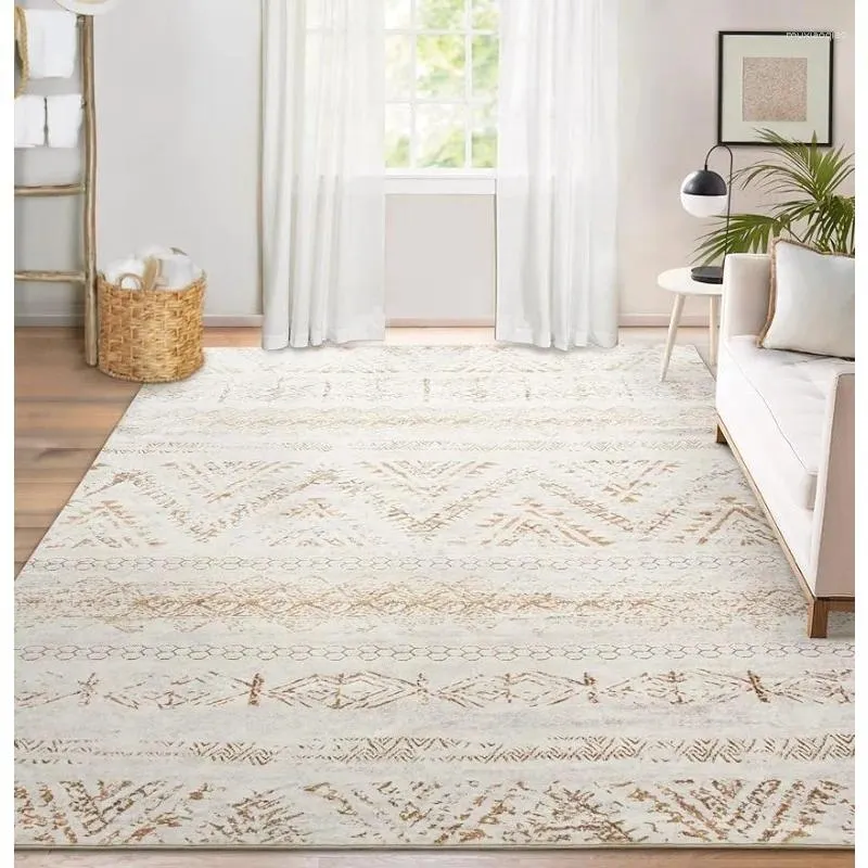 Teppiche Teppich Wohnzimmer Teppich: 8x10 Große marokkanische weiche flauschige geometrische waschbare Schlafzimmer Teppich
