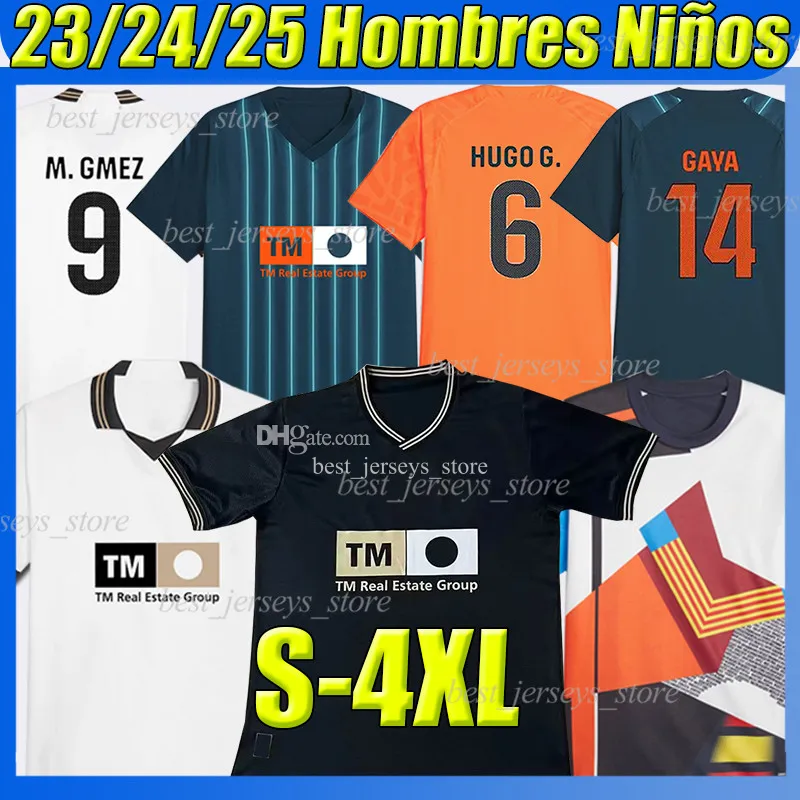 4XL 23/24/25 발렌시아 스페셜 축구 유니폼 Cavani Guedes Gameiro Camisetas de Futbol Rodrigo Gaya M.Gomez 2024 2025 Rivero C.Soler 남자 키트 축구 셔츠