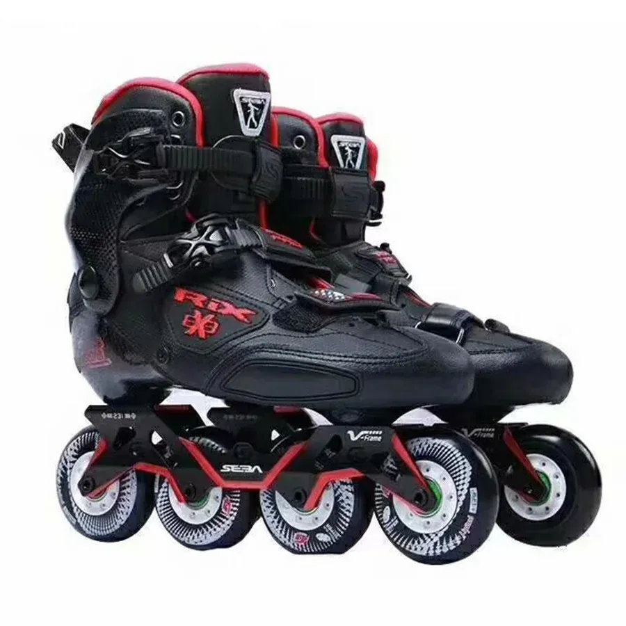 Stövlar japy skridskor 100% original seba trix pro professionell vuxen inline skridskor kolfiberskor slalom glidfria skridskor patines