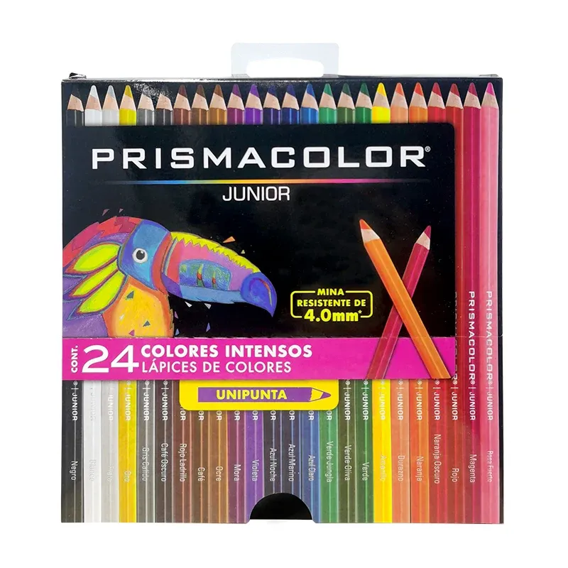 Crayons Prismacolor Crayons de couleur junior 15/12/24/48 Couleurs Supplies artistiques pour dessin de l'administration d'ombrage coloriage d'artistes débutants
