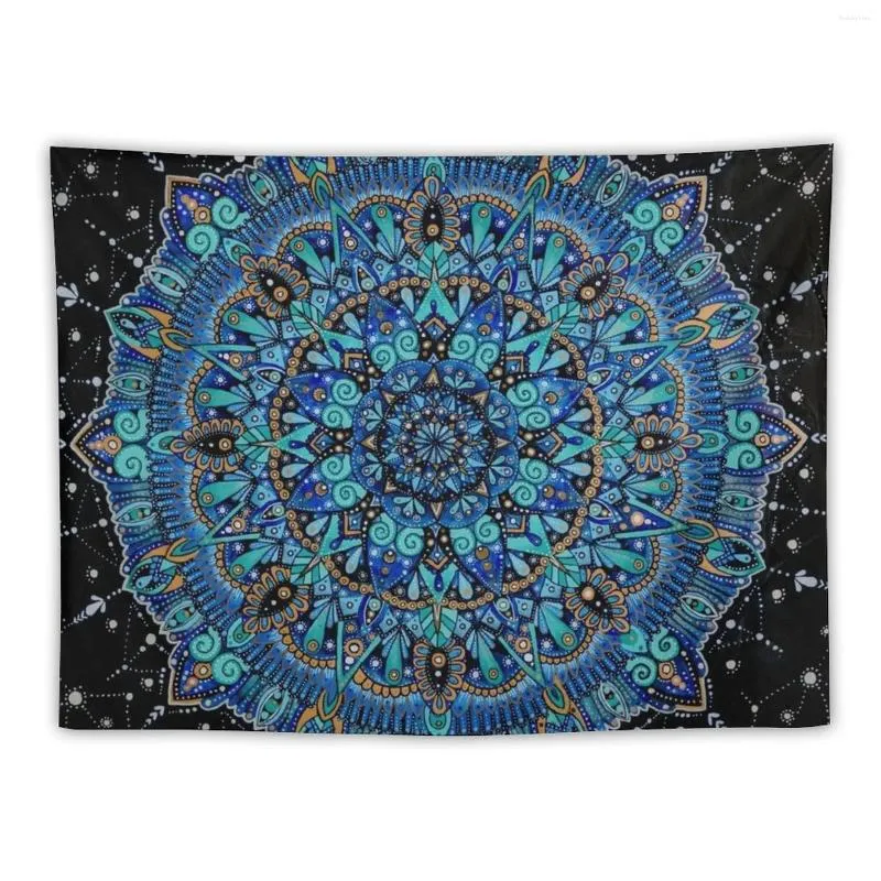 Tapisserier Magical Ocean Mandala Tapestry Söt väggmatta