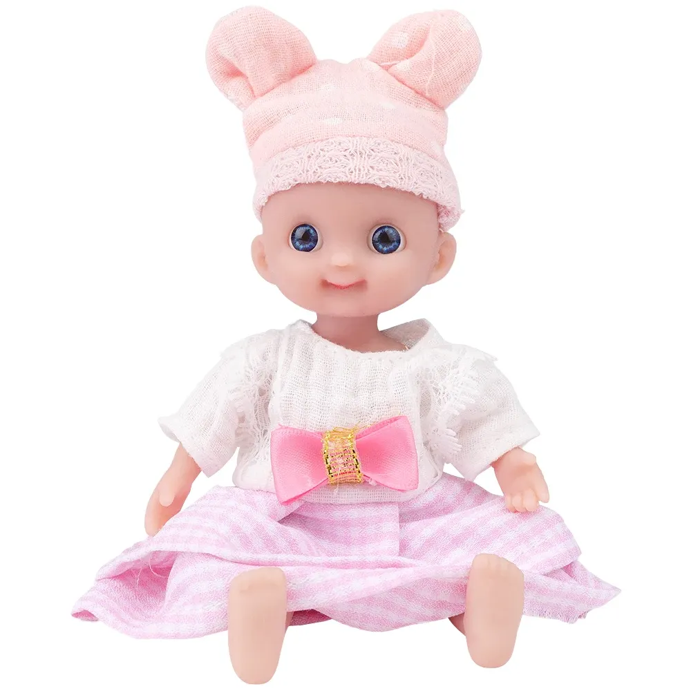 IVITA WG1569 5.51inch 98g 100% Full Body Mini Silicone Reborn Baby Doll Unpainted Unfinished Realistic Dolls for Children Toys