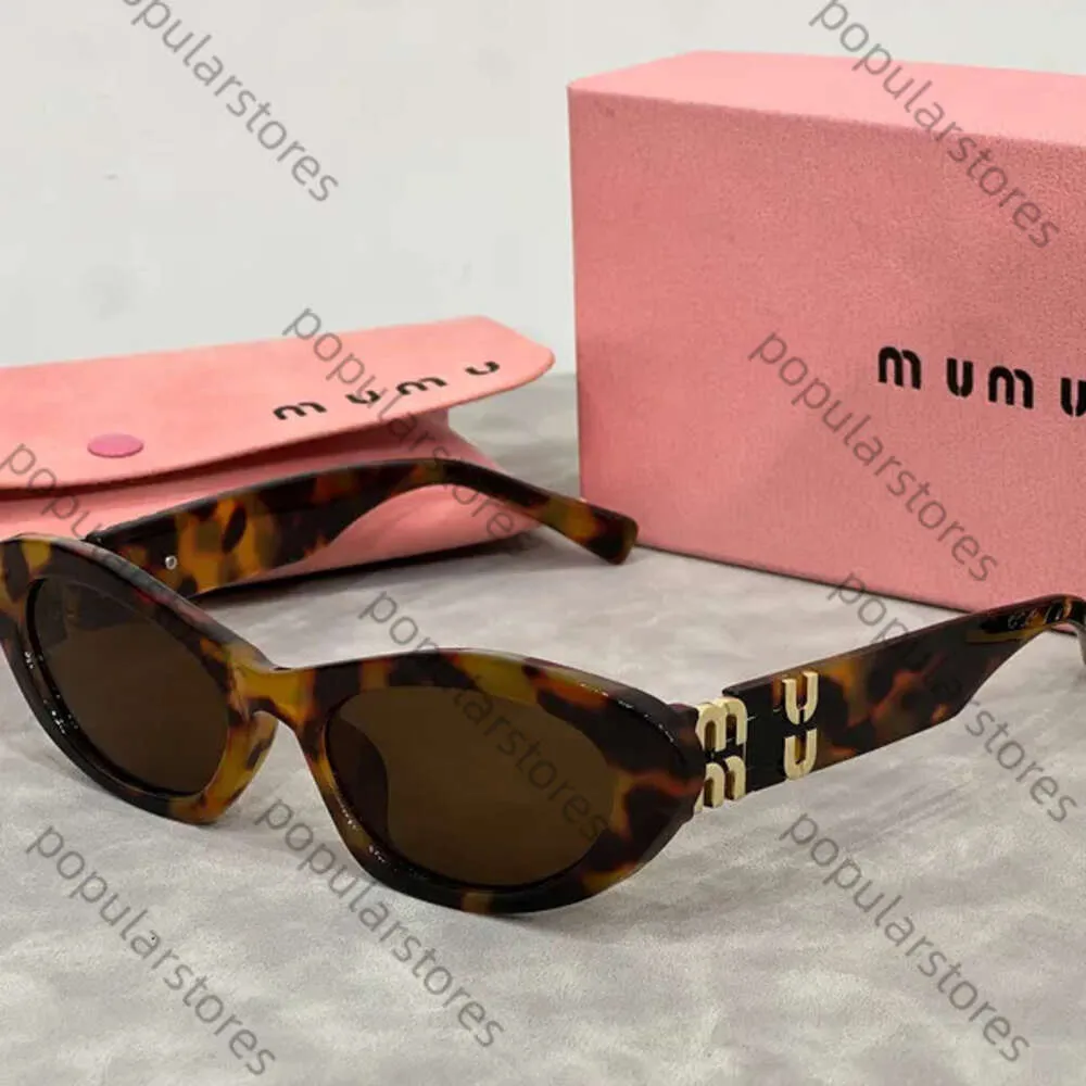 Mui Mui Brille Mui Mui Sonnenbrille Frauen Designer Sonnenbrille Hochwertige ovale Sonnenbrille Retro Luxus Kleine runde Sonnenbrille Neue Produktverschreibung Brille 716