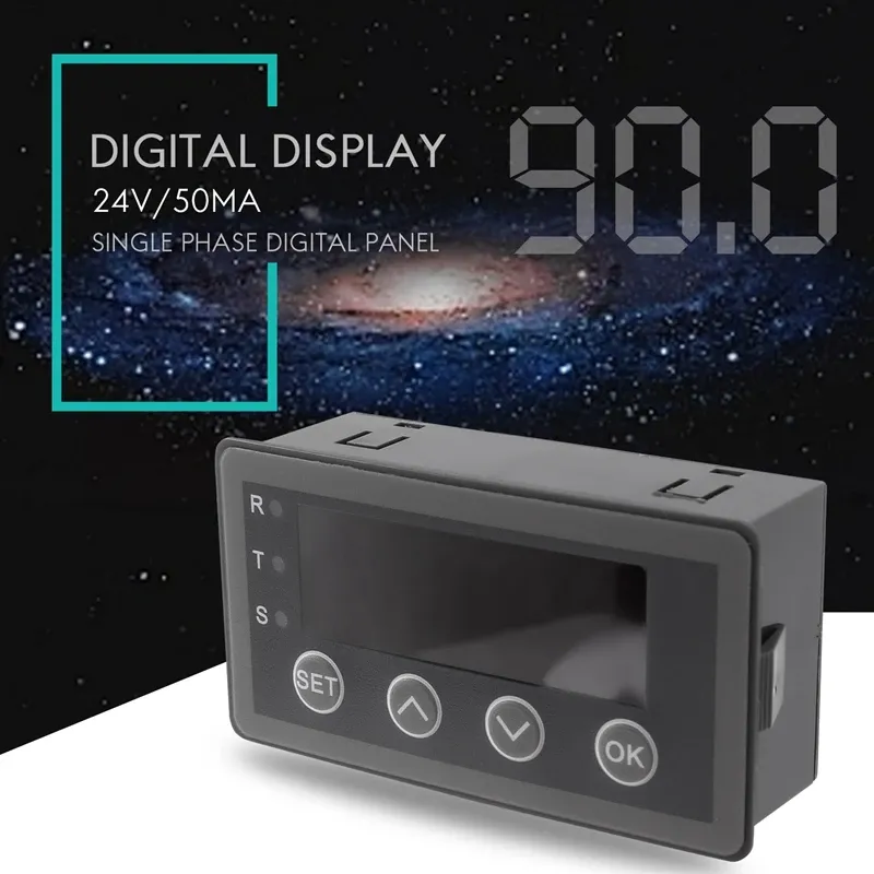 Digital Display Meter – 0-10V / 0-20mA / 2-10V / 4-20mA Analog Input – DC8~25V – Black