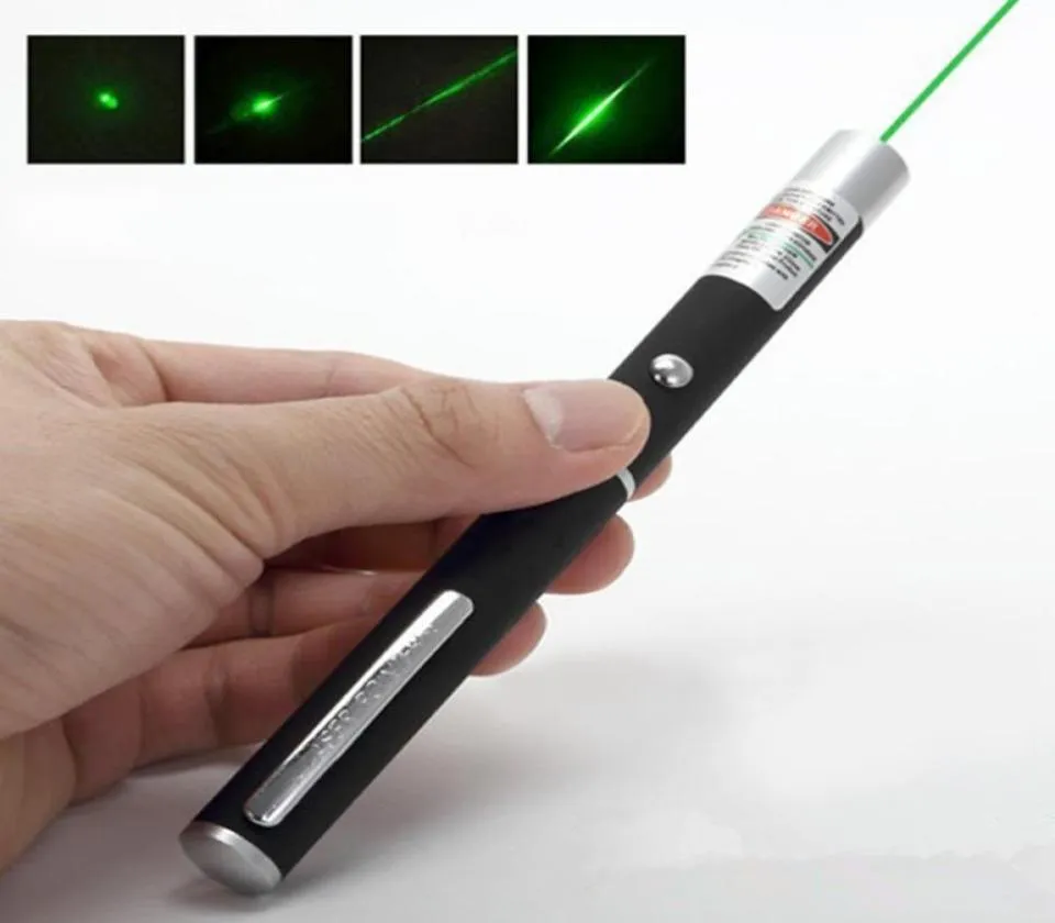 5MW 532Nm grönt ljusstråle laserpekare penna för SOS montering av nattjakt undervisning Möte PPT Xmas Gift5062504