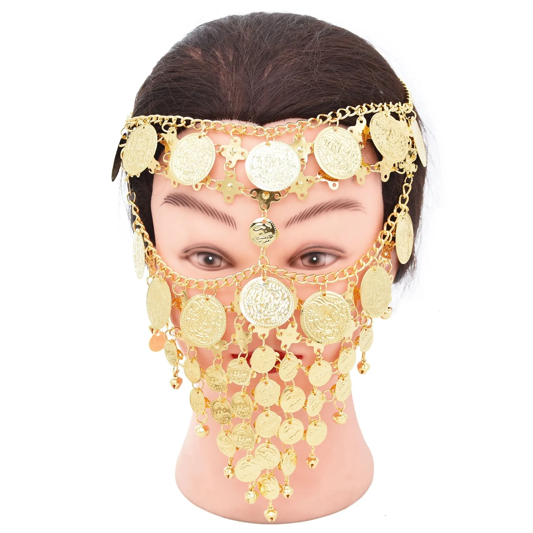Coin Bell Tassel Masquerade Mask Veil Face Chain for Women Belly Dance  Festival Headbands from Dhgate Other Arts and Crafts - price 20.97